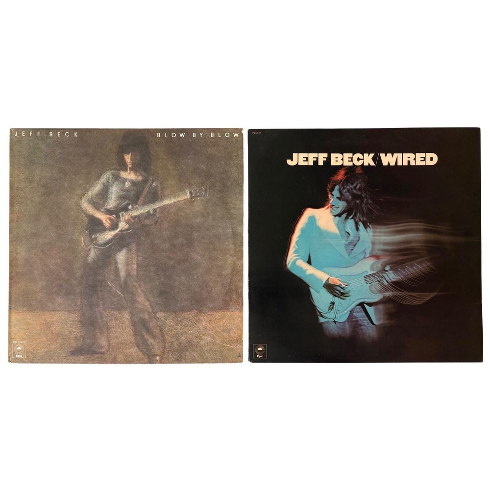 Jeff Beck Blow by Blow & Wired Vinyl LP Lot 1975 1976 Epic PE 33409 PE 33849 VG